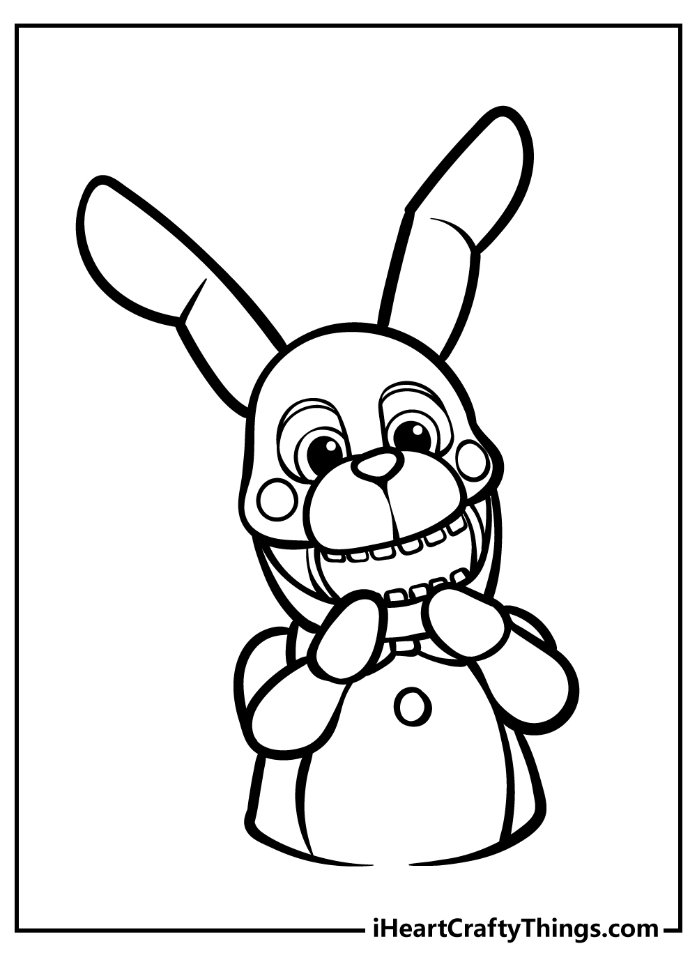 Five nights at freddys coloring pages free printables