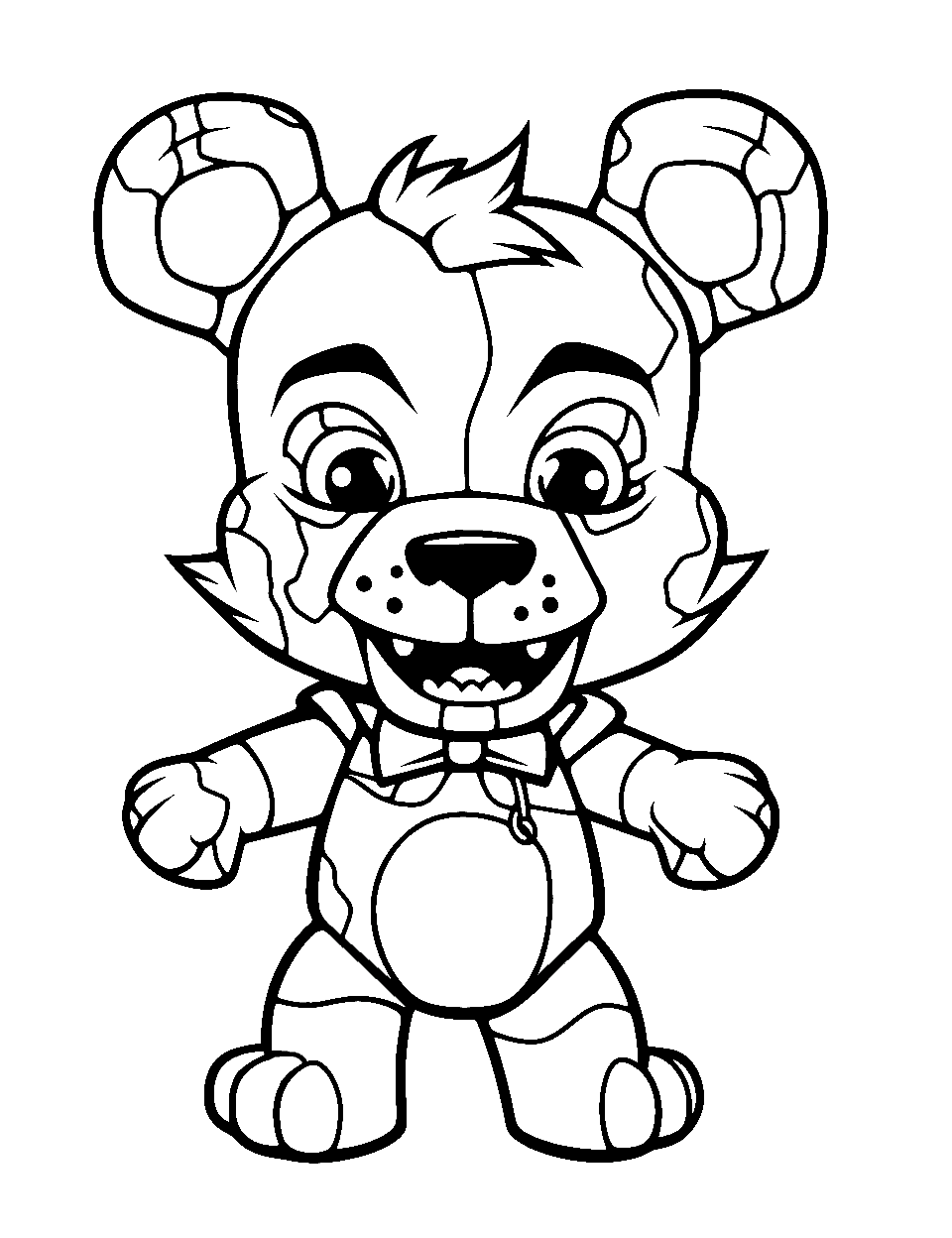 Five nights at freddys coloring pages free printable sheets