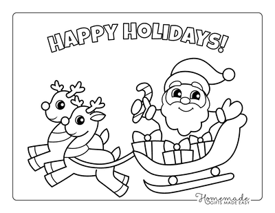 Free christmas coloring pages for kids adults