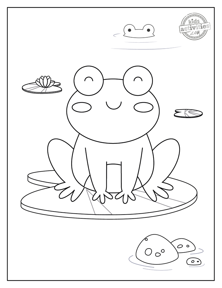 Hippity hop free printable frog coloring pages kids activities blog