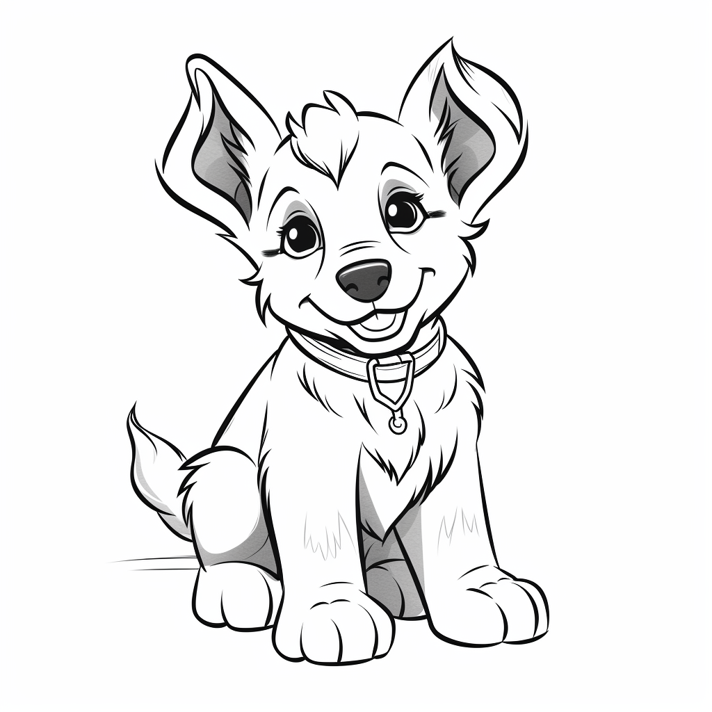 Drawing of a german shepherd puppy coloring page ðñðððððº