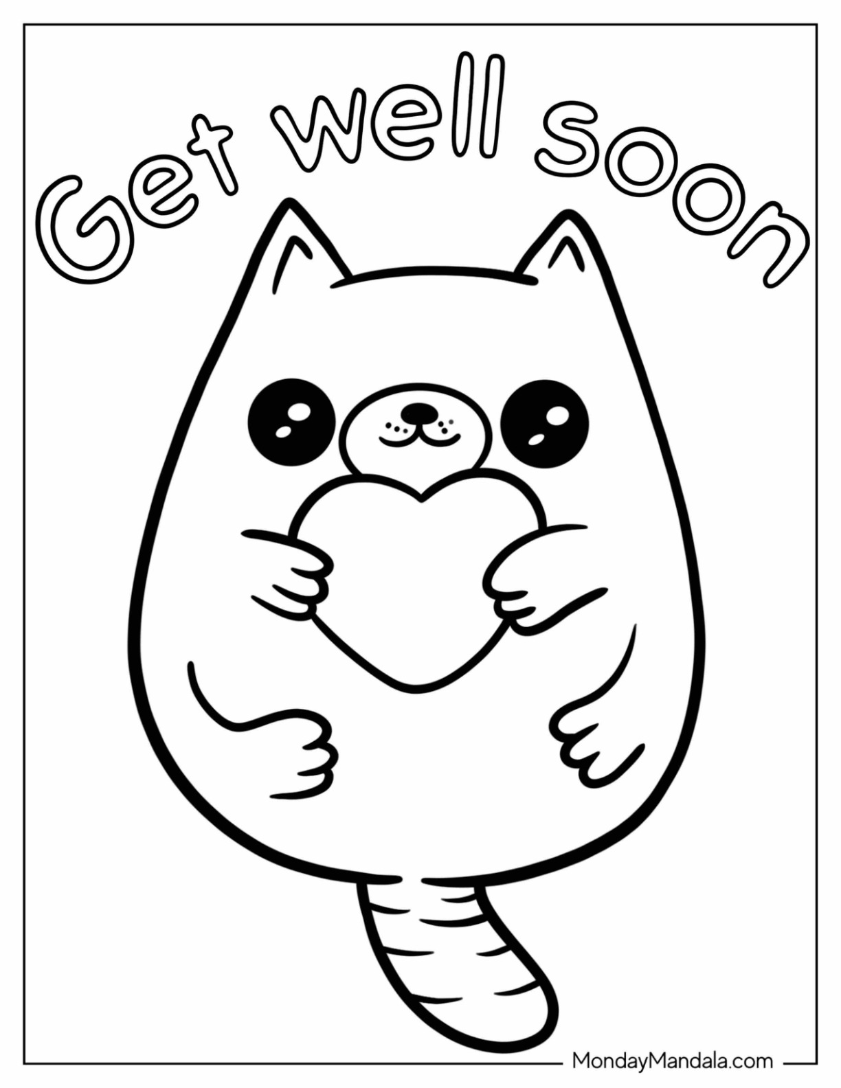 Get well soon coloring pages free pdf printables