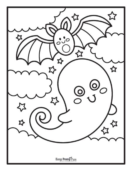 Printable ghost coloring pages â sheets