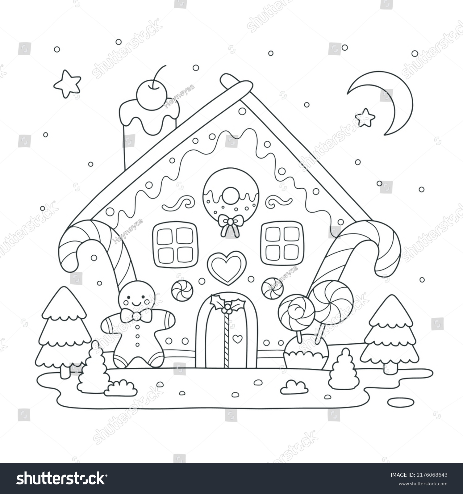 Gingerbread candy house coloring pages àààààààààªàààà àààààààààààªààààà