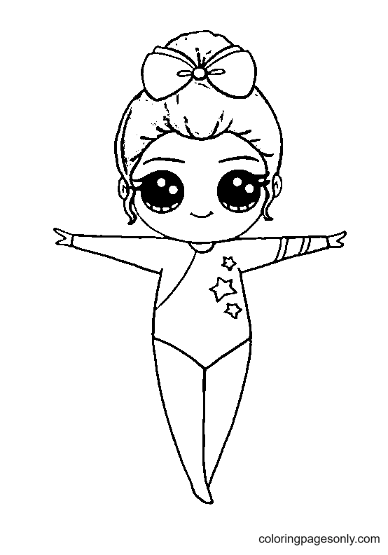 Gymnastics coloring pages printable for free download