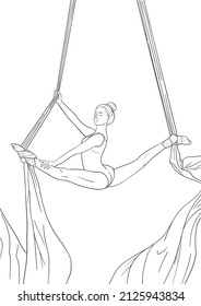 Gymnastics coloring pages stock photos and pictures