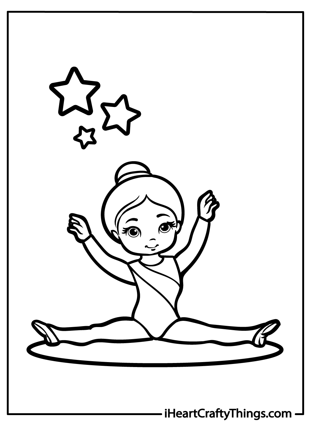 Gymnastics coloring pages free printables