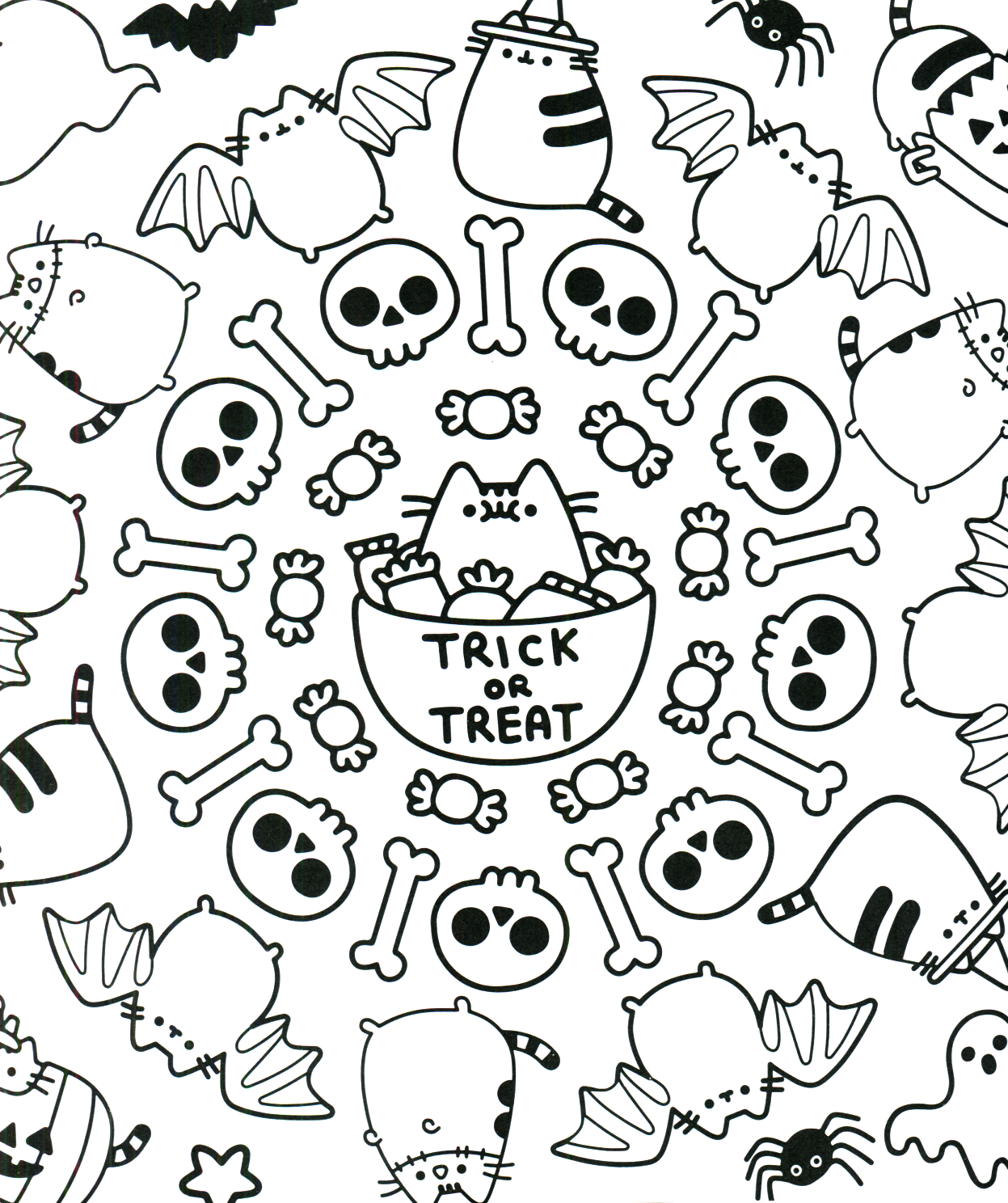 Cute halloween coloring pages