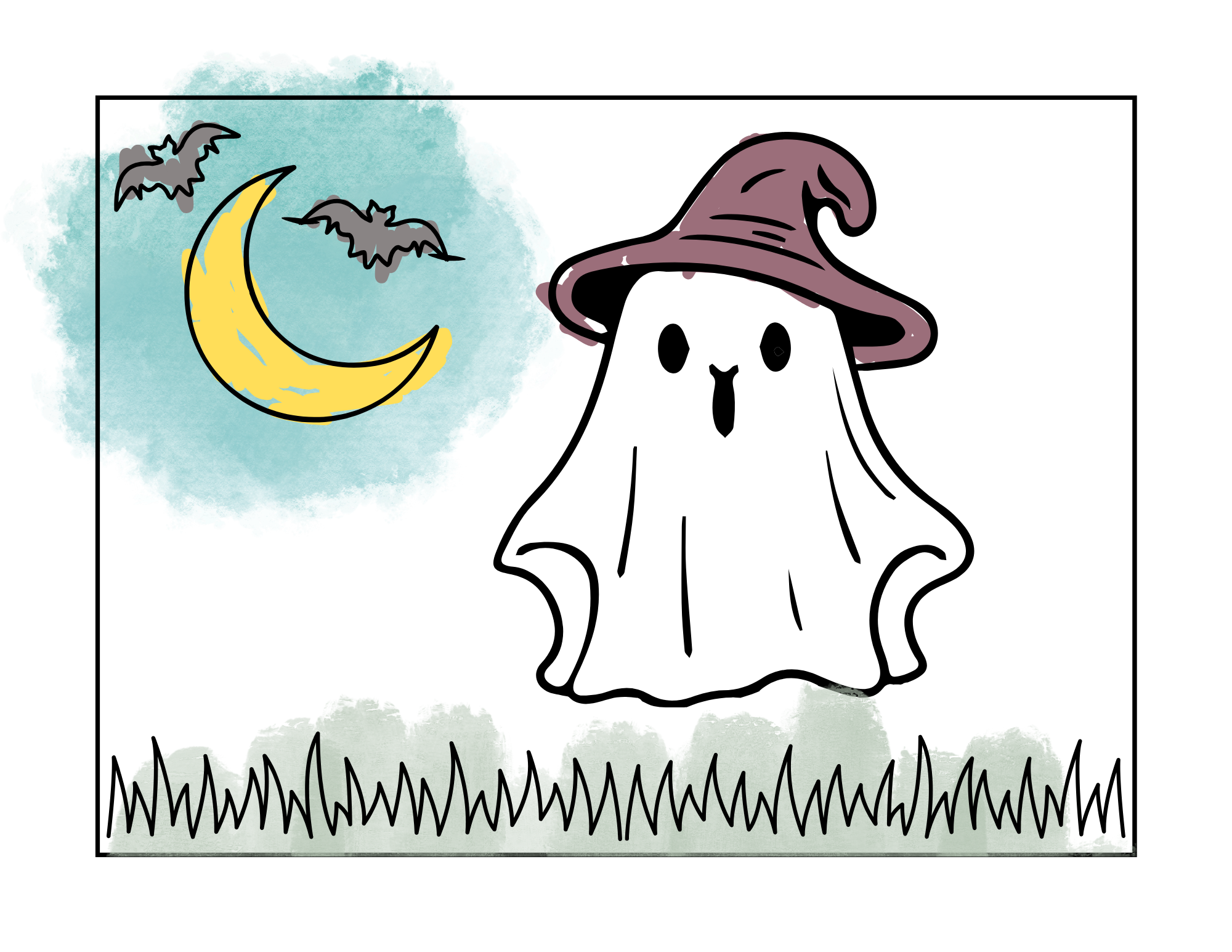 Ghost coloring page â coloring pages galore