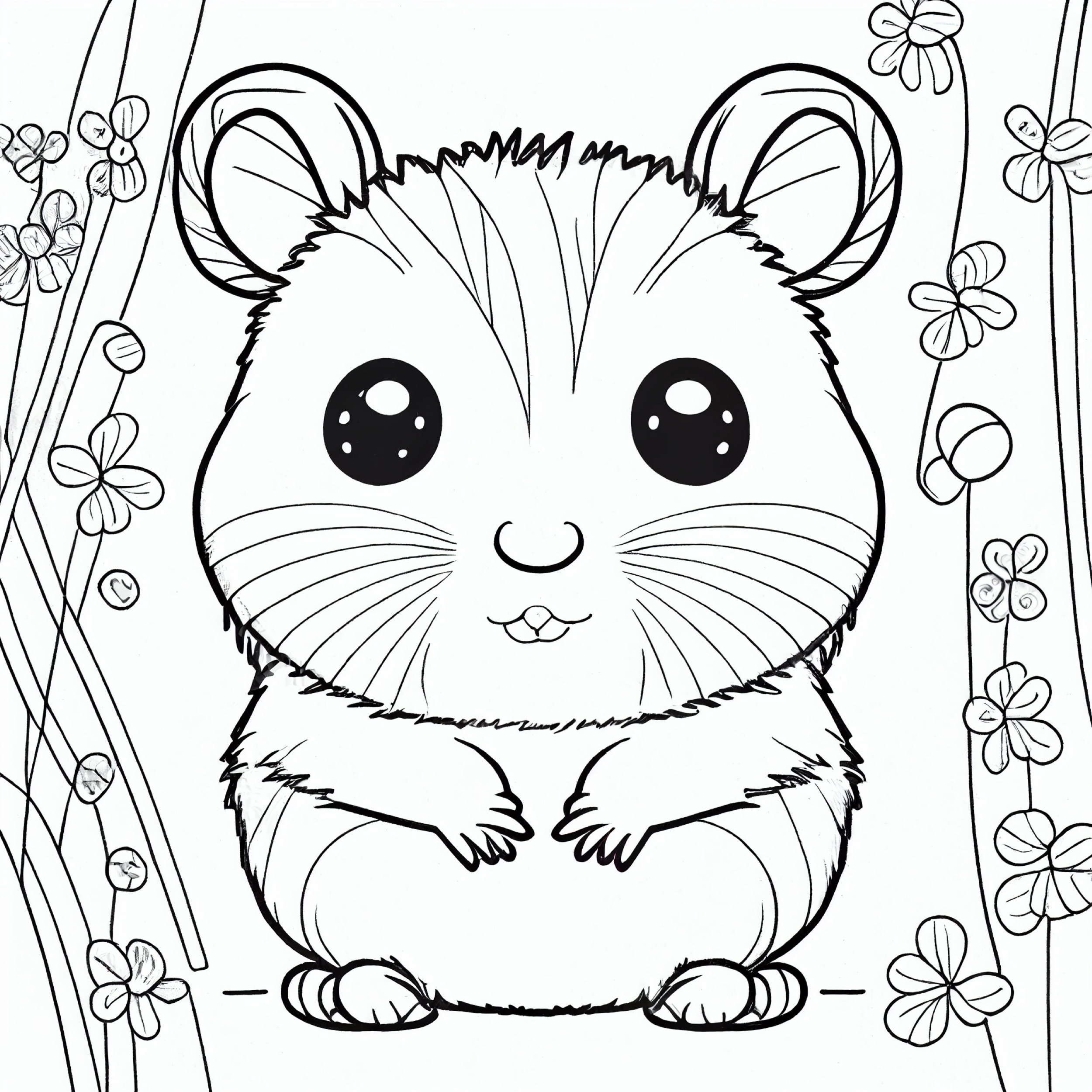 Hamster coloring pages