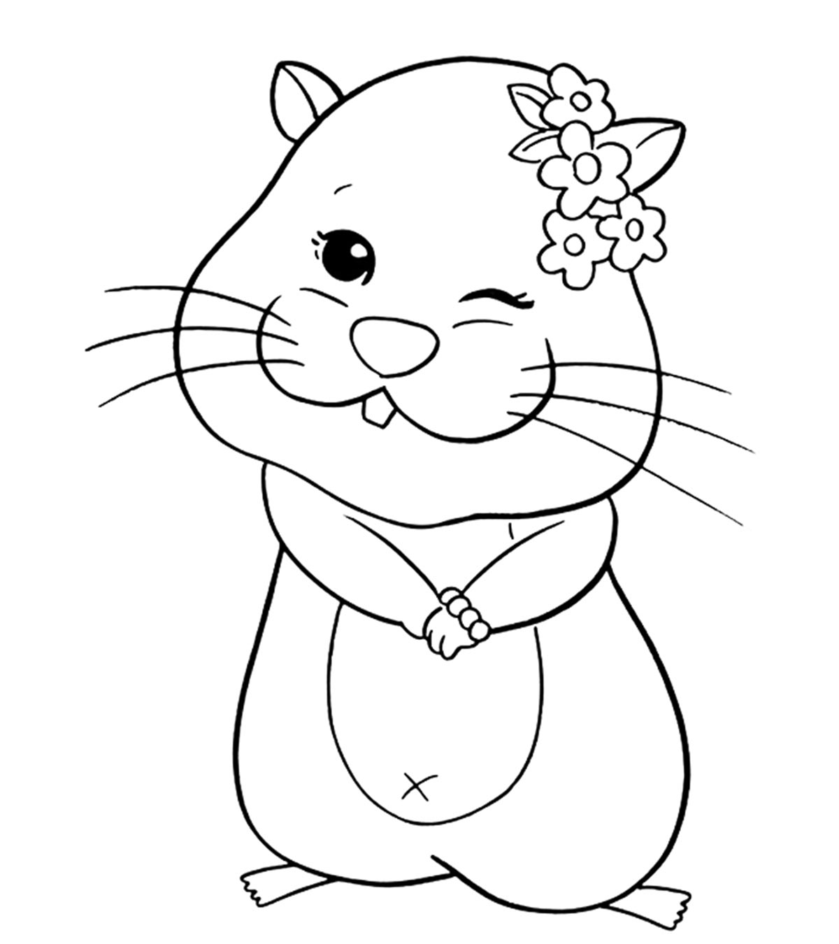 Top free printable hamster coloring pages online