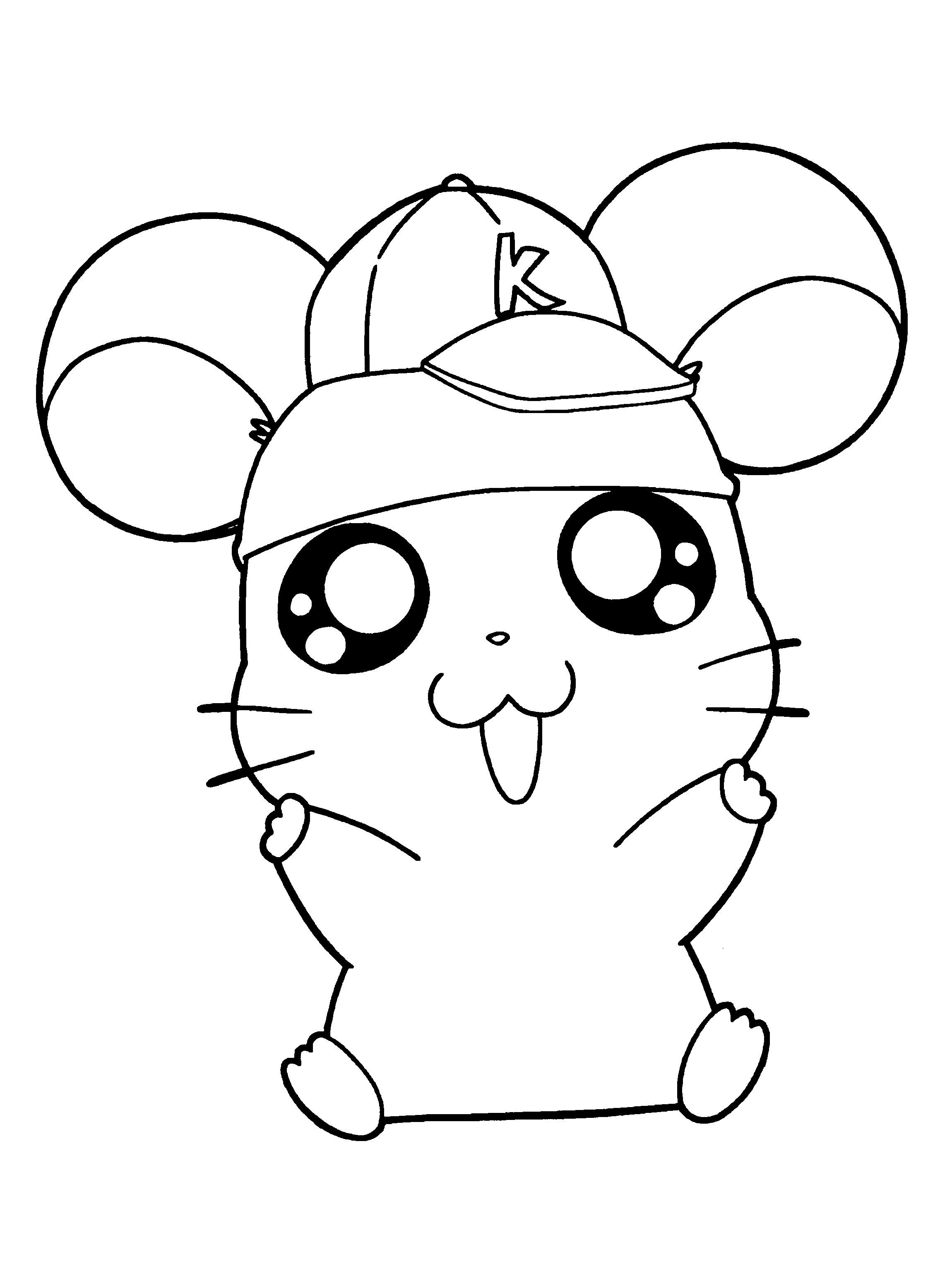 Hamster coloring pages