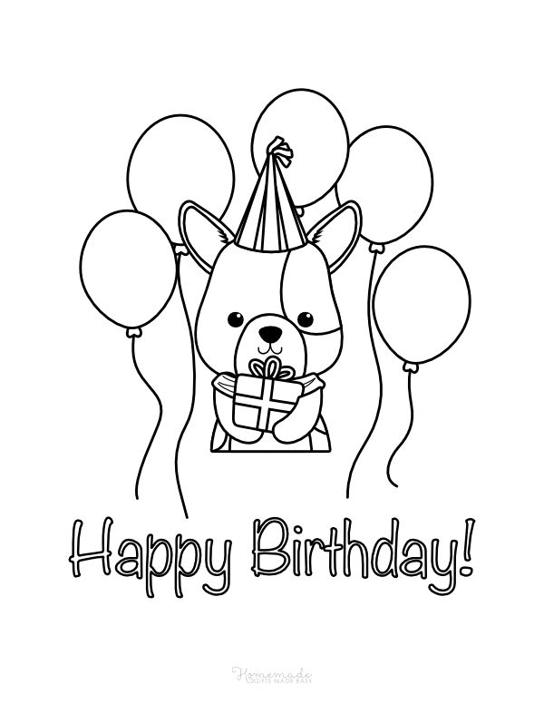 Free happy birthday coloring pages for kids happy birthday coloring pages birthday coloring pages bear coloring pages