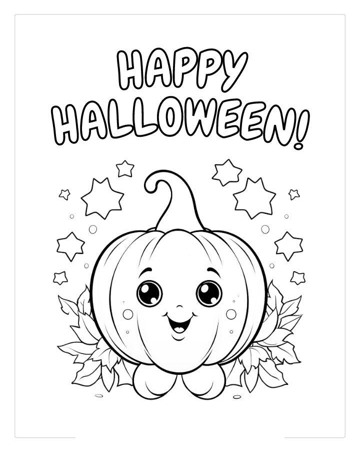 Cute halloween coloring pages by coloringpageswk on