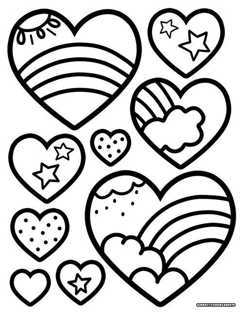 Heart coloring pages heart coloring pages shape coloring pages valentine coloring pages