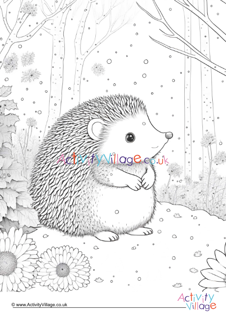 Winter hedgehog louring page