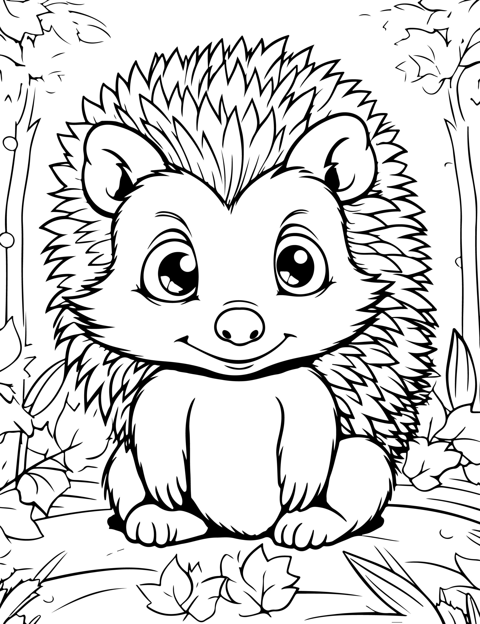 Hedgehog coloring book stress relief and relaxing hedgehog designs made by teachers