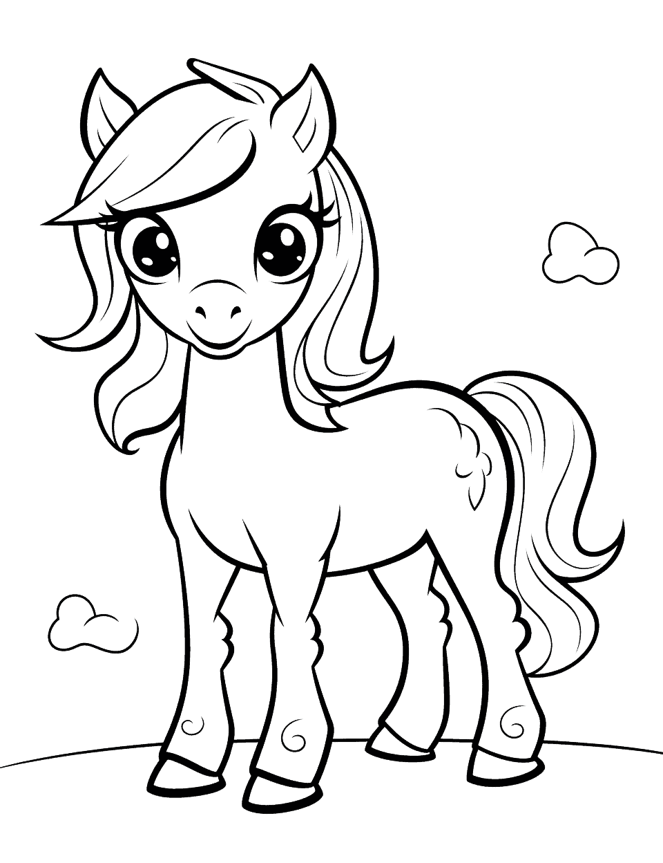 Horse coloring pages free printable sheets