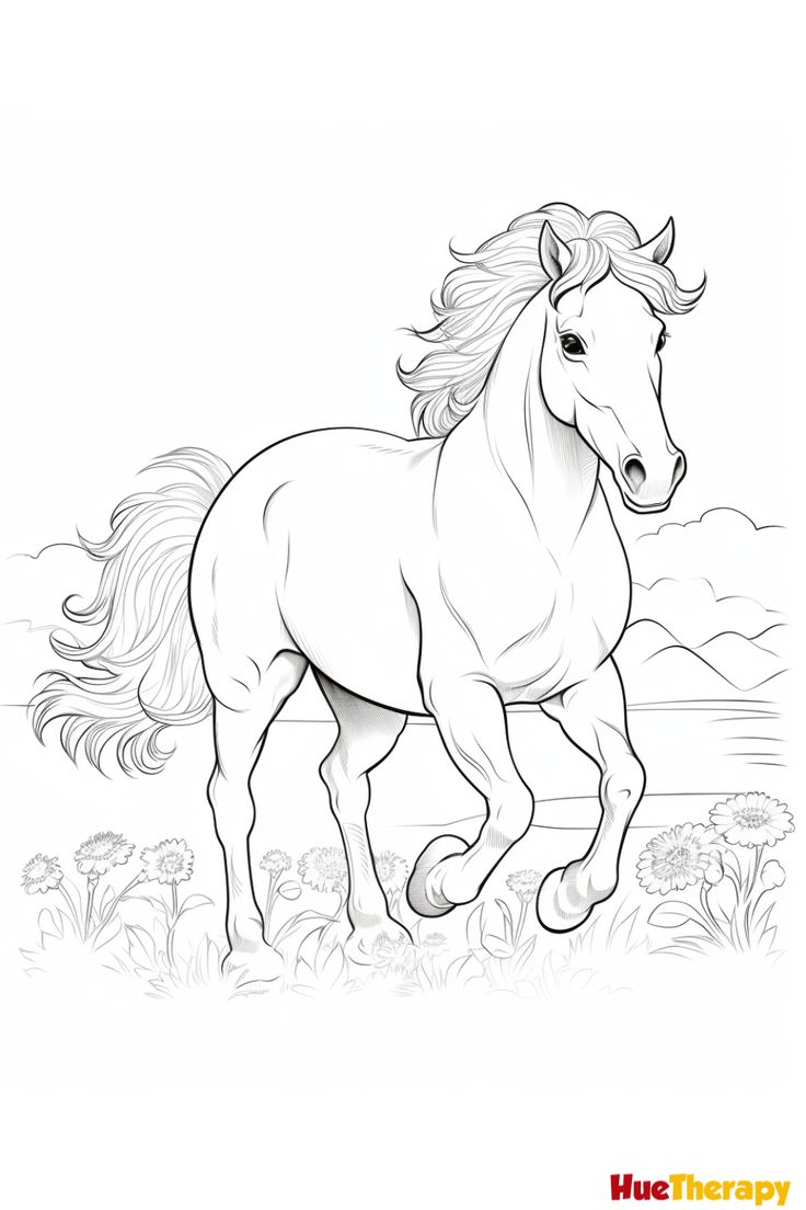 Fun and free horse coloring pages for kids