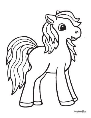 Horse coloring pages