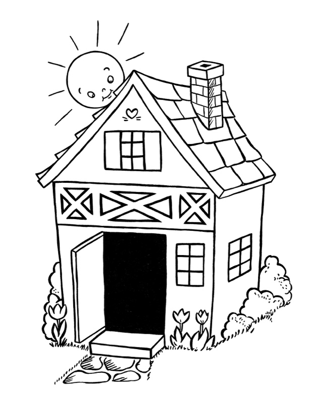 House coloring pages