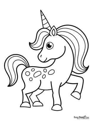 Unicorn coloring pages