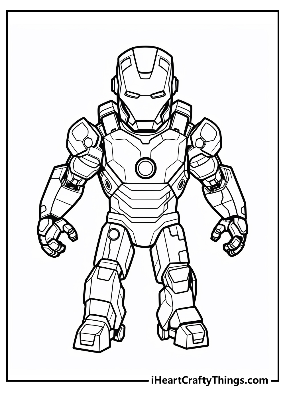 Iron man coloring pages free printables