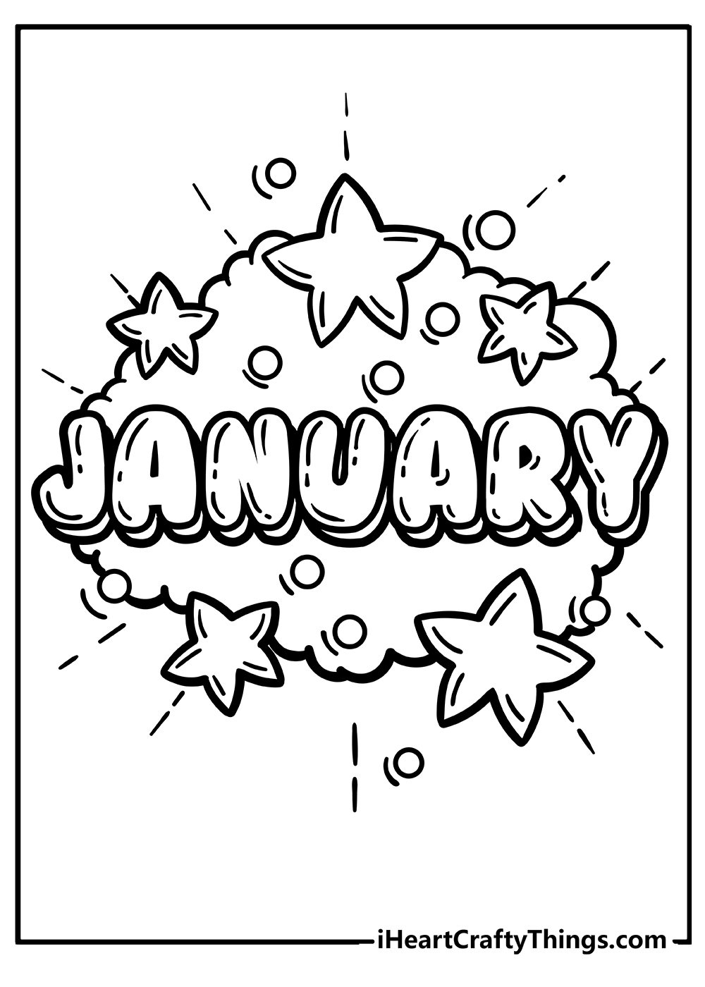 January coloring pages free printables