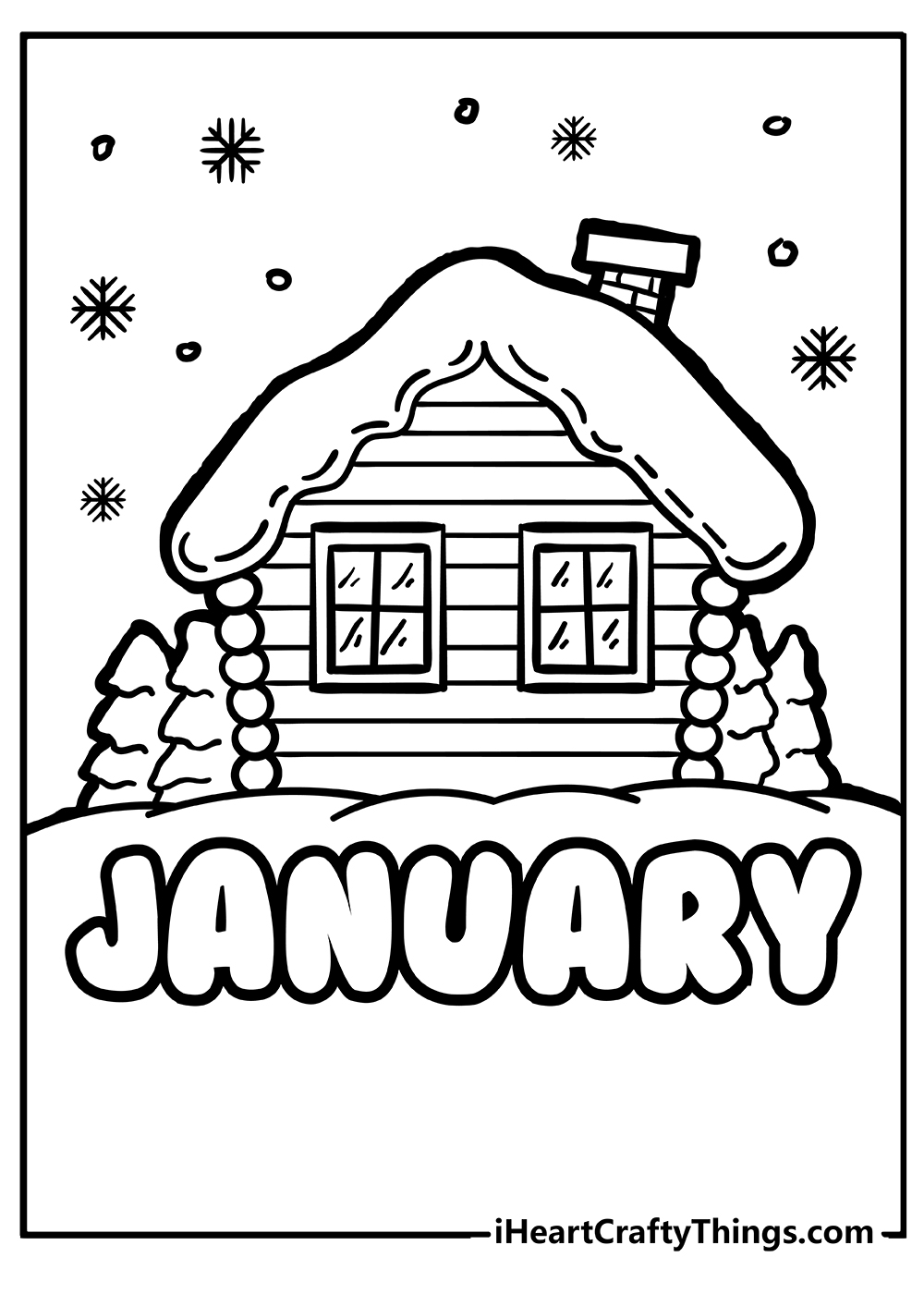 January coloring pages free printables