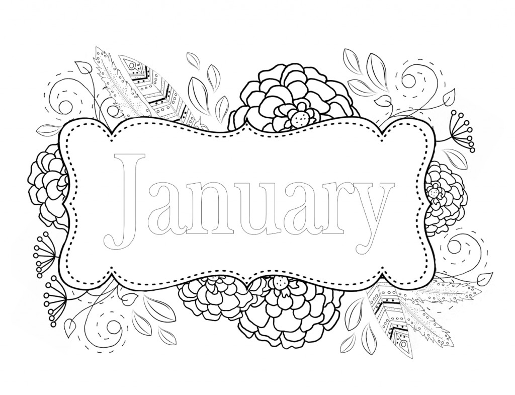 Coloring pages january coloring page free printable