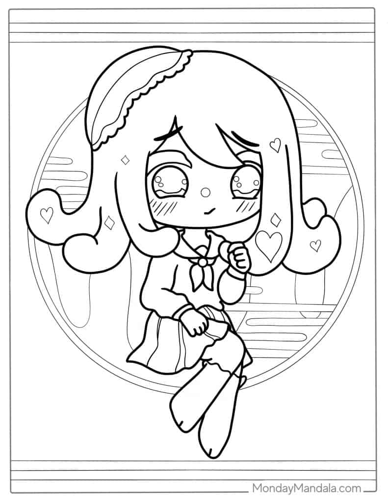 Kawaii coloring pages free pdf printables