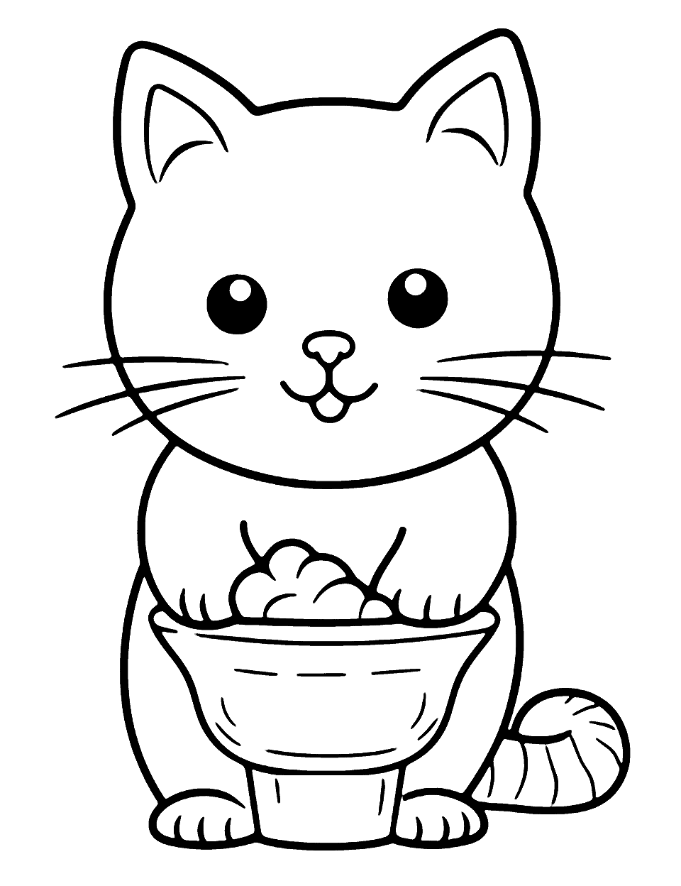 Cat coloring pages free printable sheets