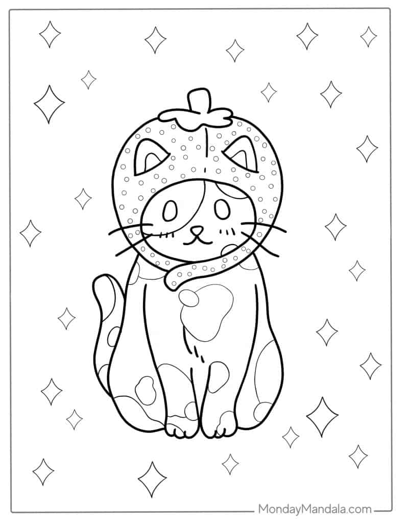 Kawaii coloring pages free pdf printables