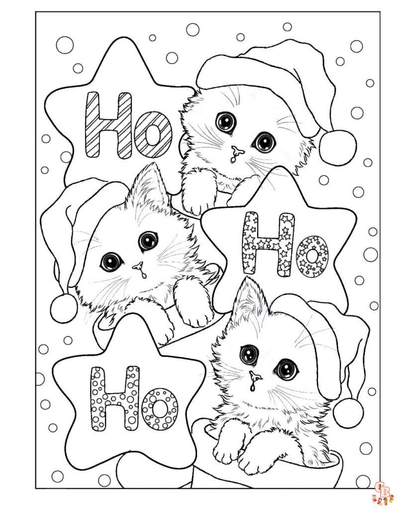 Kawaii christmas coloring pages free printable sheets for kids