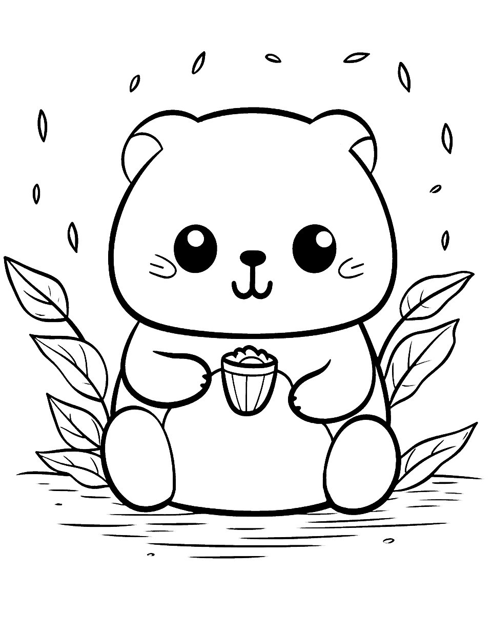 Kawaii coloring pages free printable sheets