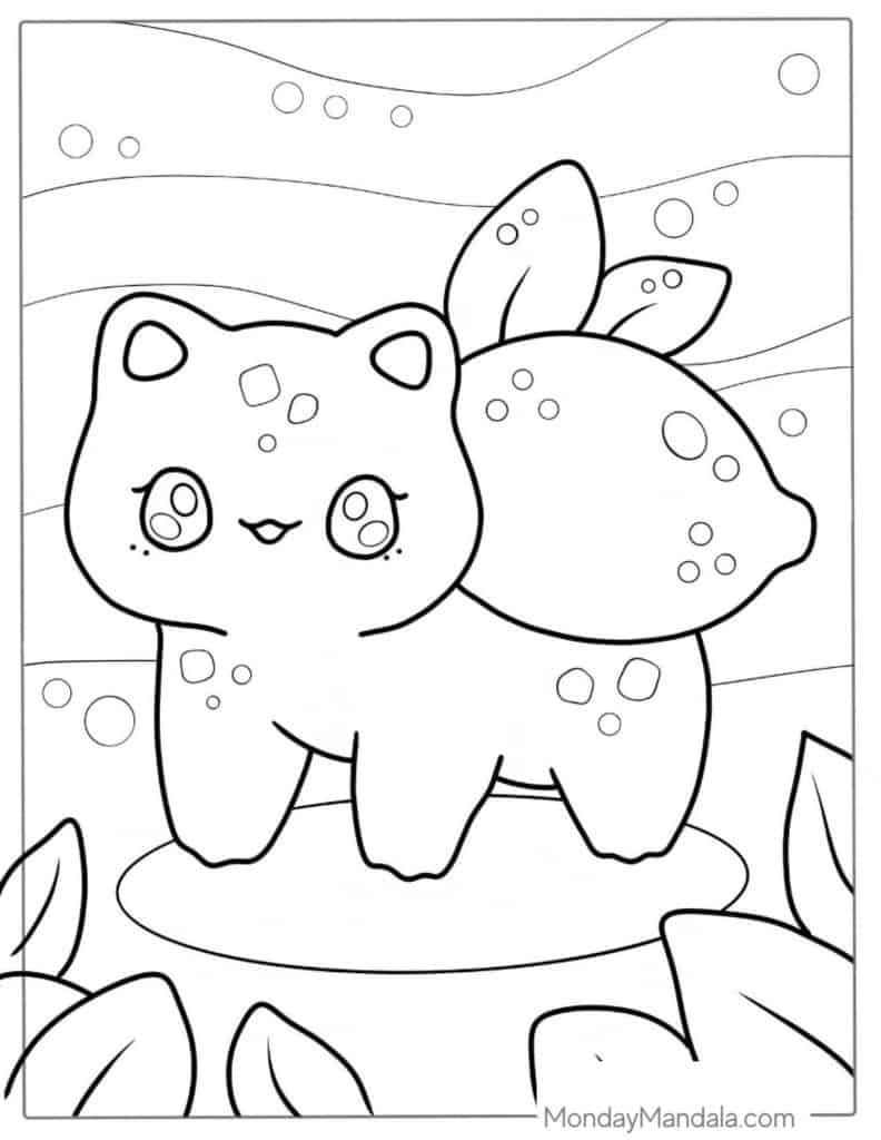 Kawaii coloring pages free pdf printables