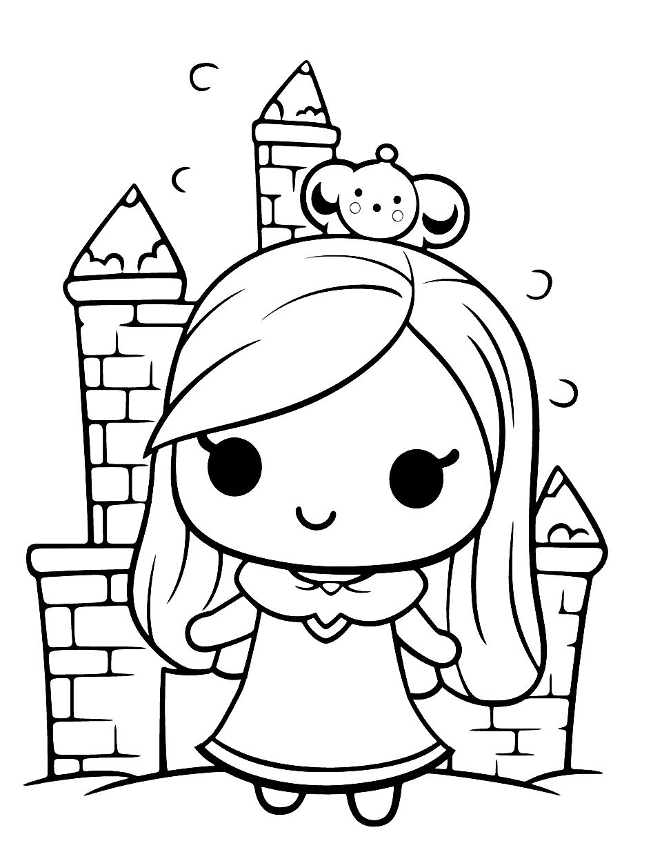 Kawaii coloring pages free printable sheets