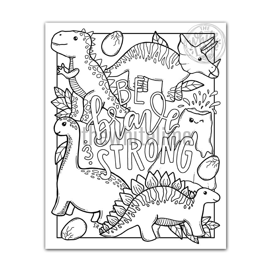 Dinosaur coloring page