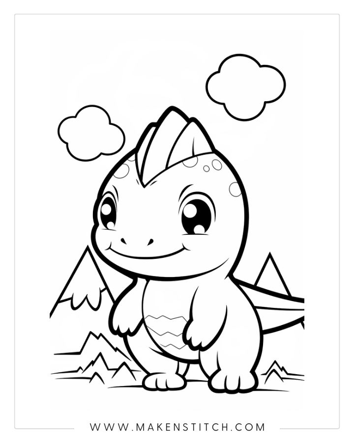 Coloring pages dinosaur theme for kids and adults