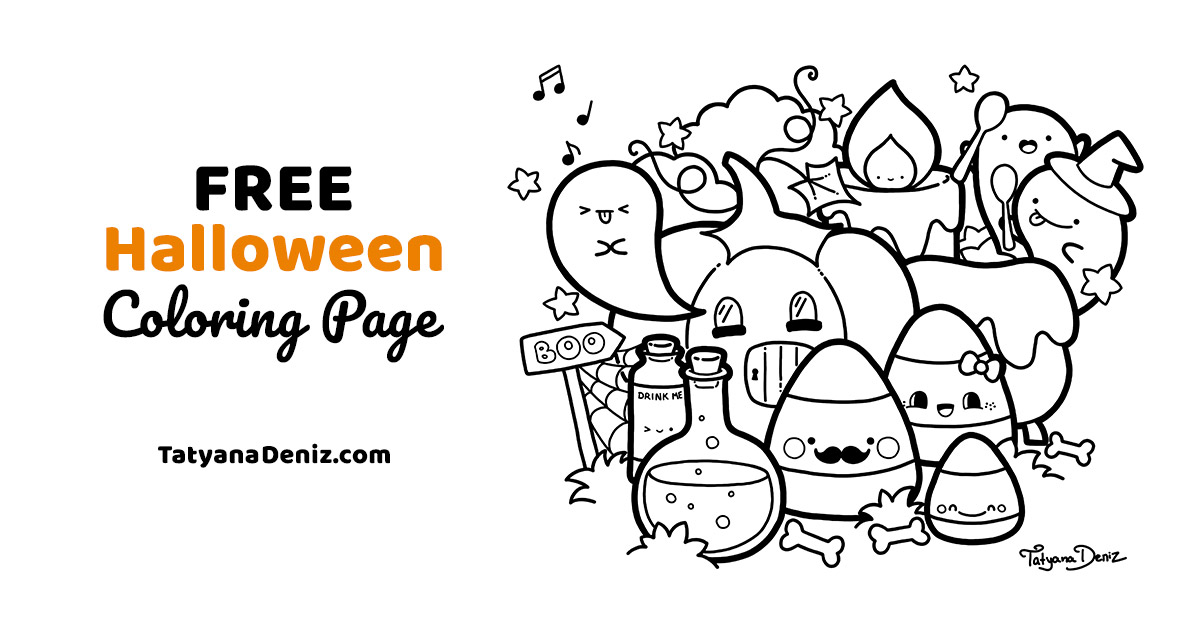 Halloween coloring page