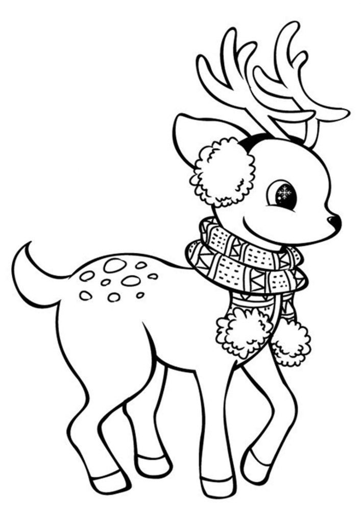 Free printable reindeer coloring pages christmas coloring sheets deer coloring pages christmas drawing