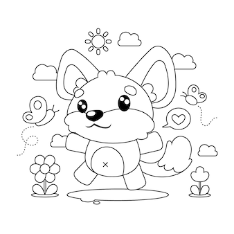 Page cute christmas reindeer coloring pages images