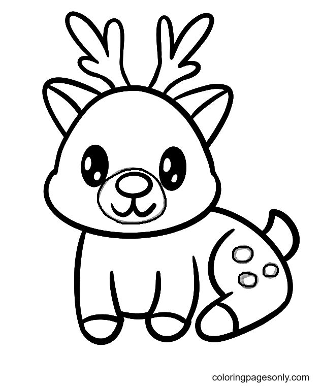 Rudolph coloring pages