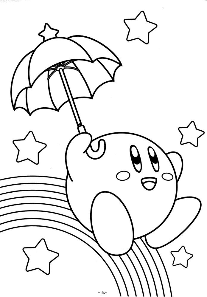 Free printable kirby coloring pages for kids cool coloring pages cartoon coloring pages free coloring pages