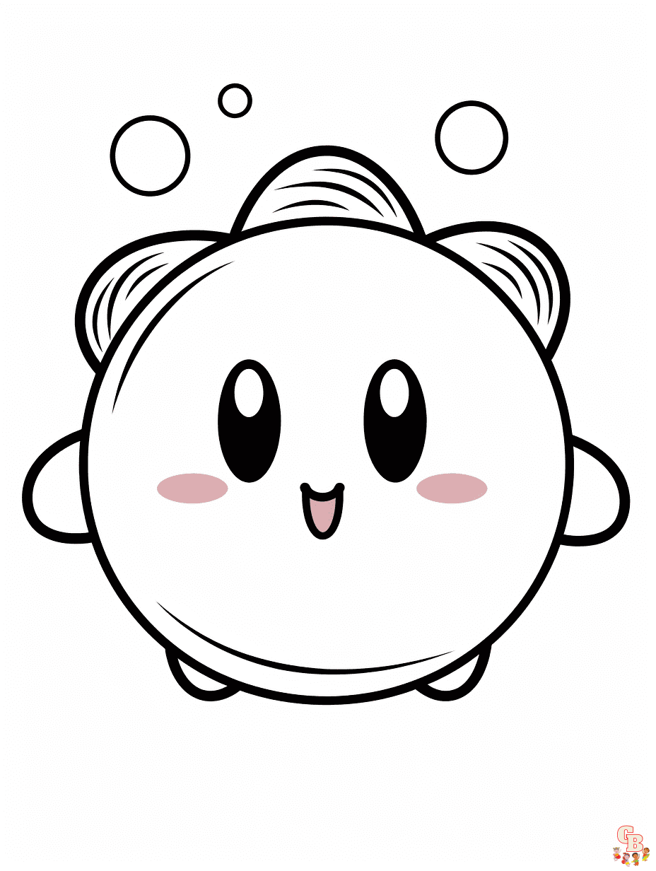 Kirby coloring pages