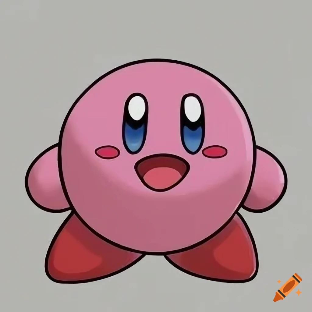 Kirby coloring page on
