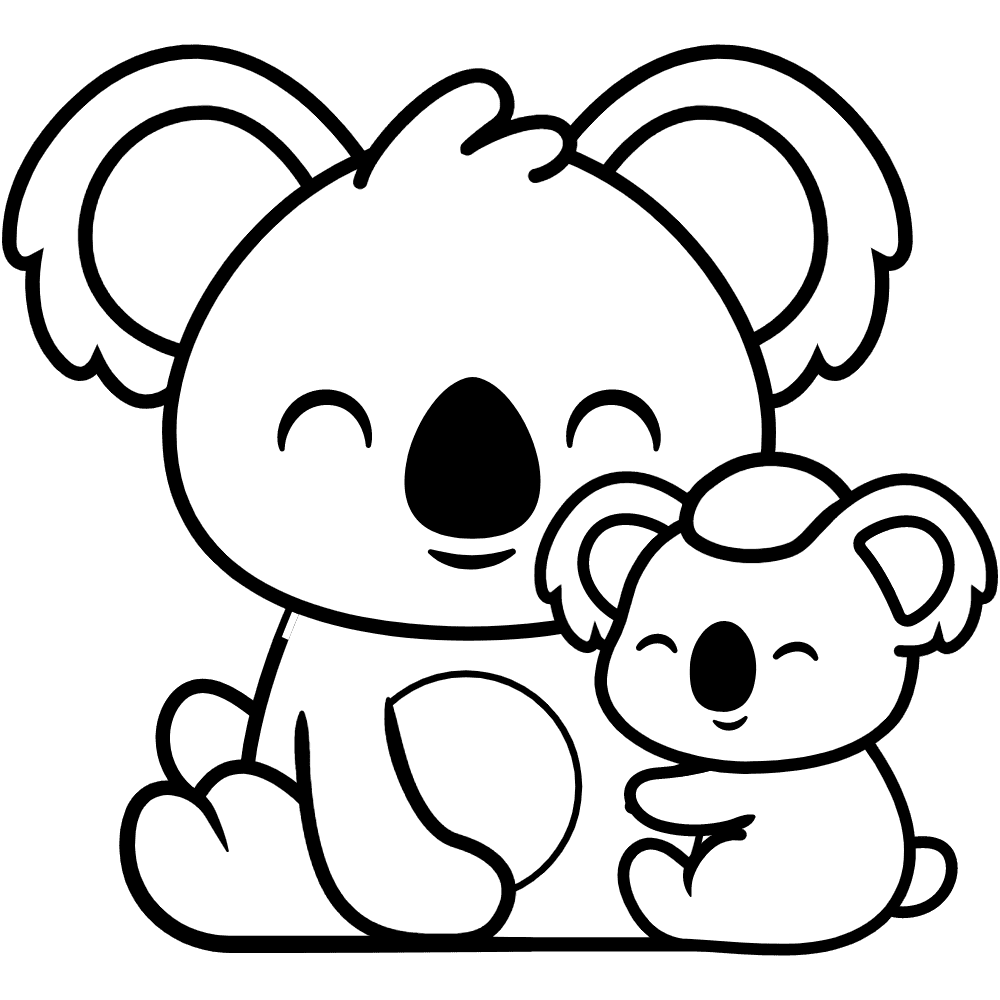 Koala coloring pages printable for free download