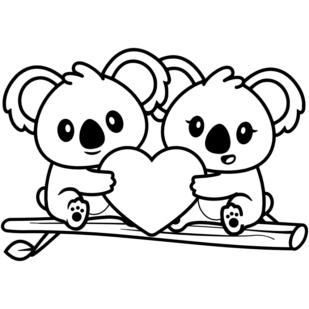 Koala coloring pages printable for free download