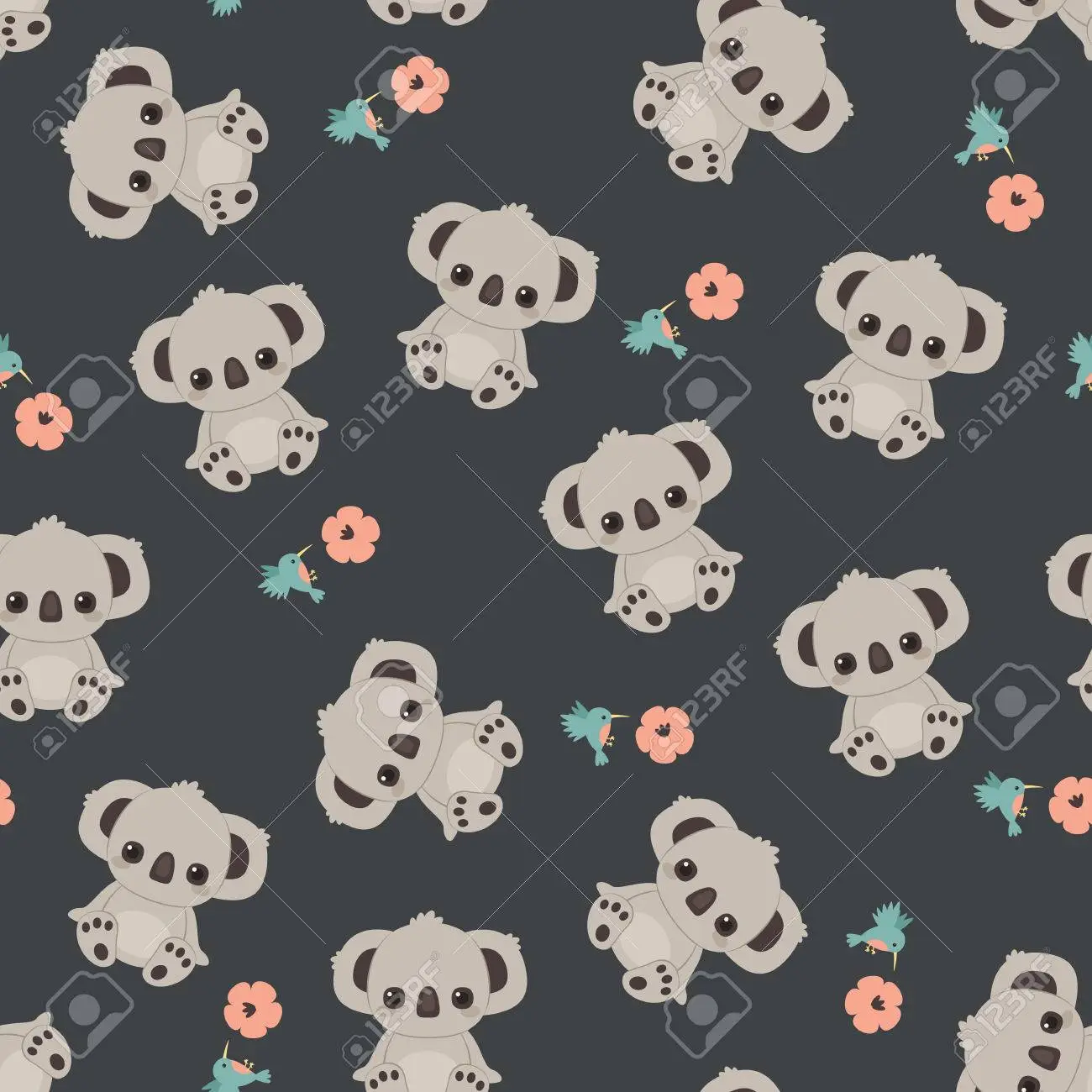 Cute Koala Fabric, Wallpaper and Home Decor