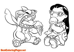 Lilo and stitch coloring pages